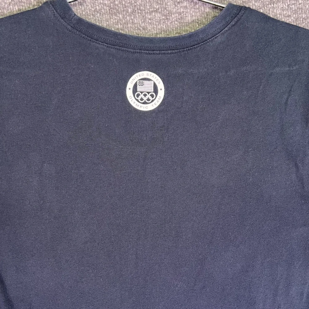Nike Shirt Men M Navy USA Olympic Eagle Graphic Athletic Cut Casual Short Sleeve